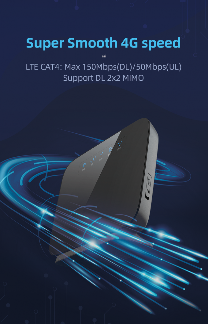 4g Cat Router 4 Label Indoor Cat 4 4G CPE Router With Sim Card 1 Wan 1 LAN External Antenna