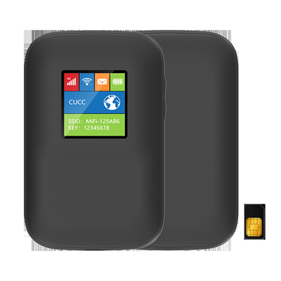2700mAh-3000mAh Mobile 4G Router With Screen Black Unlocked