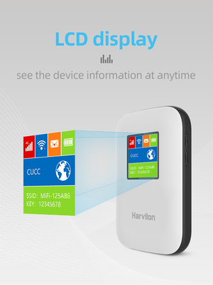 2700mAh-3000mAh Mobile 4G Router With Screen Black Unlocked