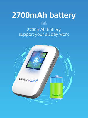 2700mAh-3000mAh Mobile 4G Router With Screen Black Unlocked
