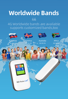 2700mAh-3000mAh Mobile 4G Router With Screen Black Unlocked