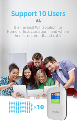 2700mAh-3000mAh Mobile 4G Router With Screen Black Unlocked