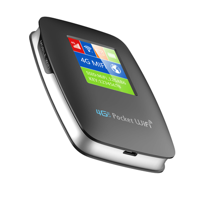 3000mAh Pocket WIFI Hotspot Mobile 4G Router With Screen Black Unlocked