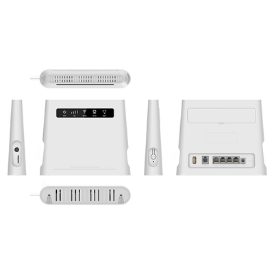 300Mbps CPE Lte Outdoor With SIM Card Slot WiFi CAT4 FDD VPN Plug And Play 5dBi Antennas