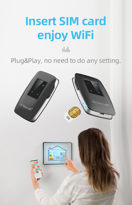 Travel Mobile 4G Router 3000mAh WiFi Router With Sim Card Slot Unlocked