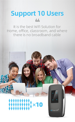 Travel Mobile 4G Router 3000mAh WiFi Router With Sim Card Slot Unlocked