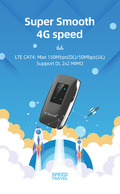 4 LED indiction wifi 4G LTE MiFi Router With 3000mAh Battery